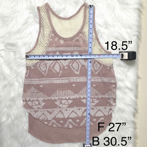 SOLD-Free People Crochet & Ribbed Geo Tank Top - Picture 8 of 8
